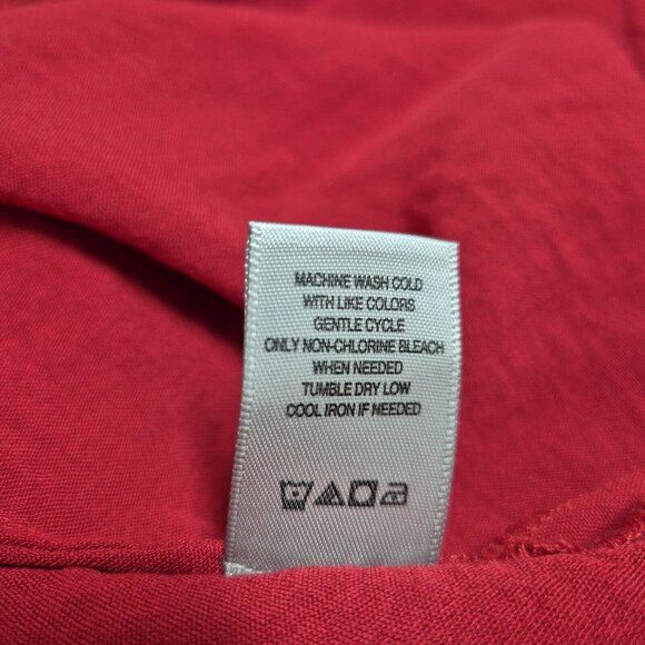 John Mark Tunic Top Women's  Size XL Cabana Wine Lace  Relaxed Fit Red (53) - Picture 8 of 14